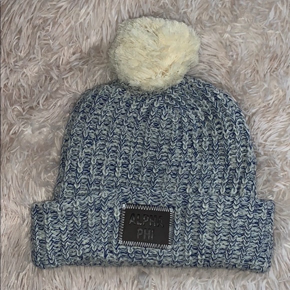 Accessories - Alpha Phi Winter Beanie Pom Pom